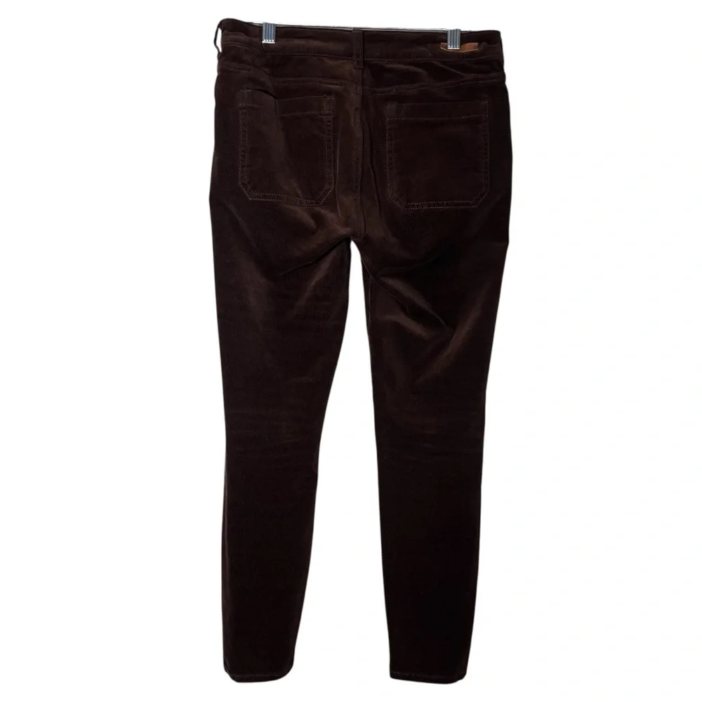 Anthropologie Brown High-Rise Skinny Corduroy Pants - Picture 3 of 16